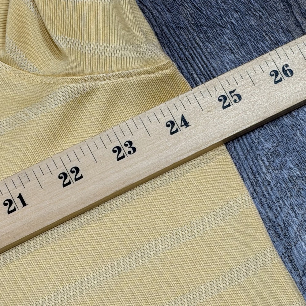 Nike Tiger Woods Dri-FIT Golf Polo Shirt Mens XL Yellow Striped Standard Fit - Picture 11 of 11